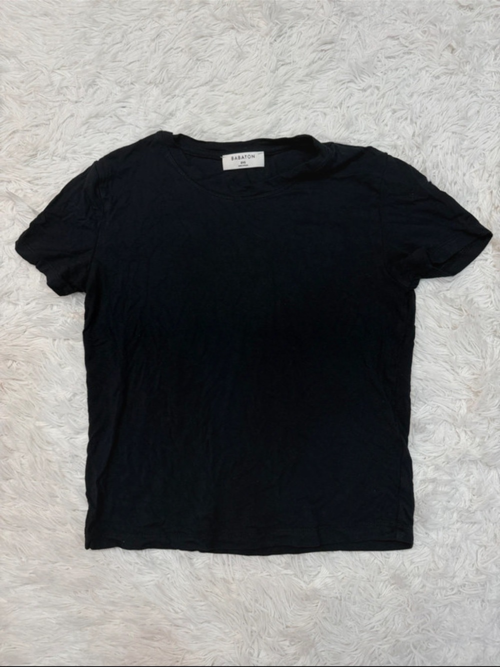 Babaton Black Short-Sleeve Crew Tee